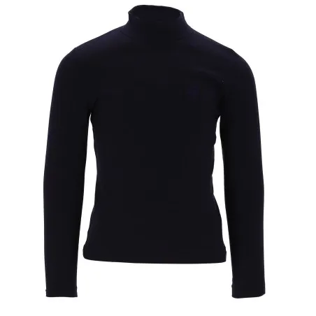 Pull col cheminée fille manches longues en jersey avec broderie - KONTAKT