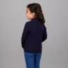 Pull col cheminée fille manches longues en jersey avec broderie - KONTAKT