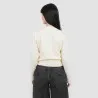 Pull femme avec détail broderie en maille fine - KONTAKT