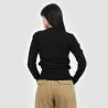 Pull femme avec détail broderie en maille fine - KONTAKT