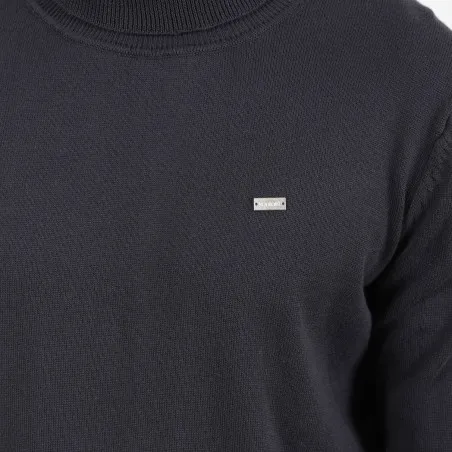 Pull homme col roulé en maille fine - KONTAKT