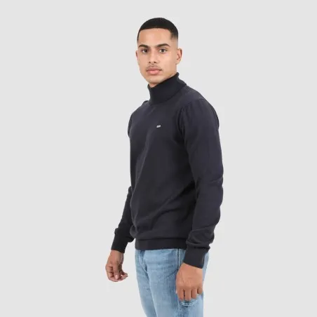 Pull homme col roulé en maille fine - KONTAKT