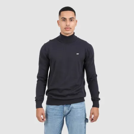 Pull homme col roulé en maille fine - KONTAKT