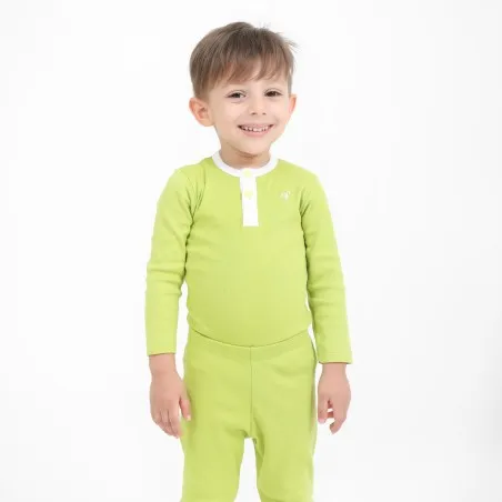 Pyjama bébé body côtelé manches longues - KONTAKT