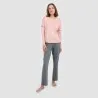 Pyjama côtelé femme manches longues avec volant - KONTAKT