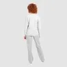 Pyjama femme col V manches longues avec poche - KONTAKT