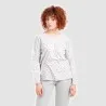 Pyjama femme col V manches longues avec poche - KONTAKT