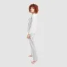 Pyjama femme col V manches longues avec poche - KONTAKT