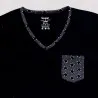 Pyjama femme col V manches longues avec poche - KONTAKT
