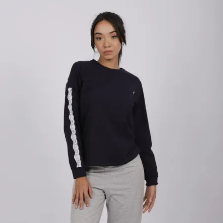Pyjama femme manches longues avec détail dentelle - KONTAKT