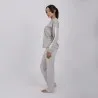 Pyjama femme manches longues avec détail dentelle - KONTAKT