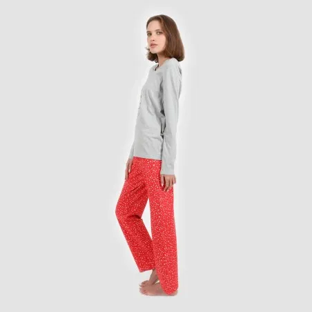 Pyjama femme manches longues CHAUSSETTE DE NOËL - KONTAKT