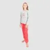 Pyjama fille manches longues avec bandes CHAUSSETTE NOËL - KONTAKT