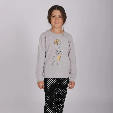 Pyjama fille manches longues MON PETIT CHATON - KONTAKT