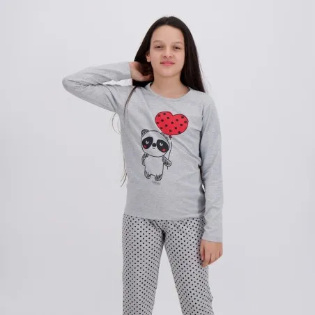 Pyjama fille manches longues PANDA - KONTAKT