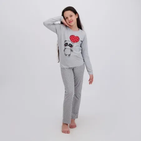 Pyjama fille manches longues PANDA - KONTAKT