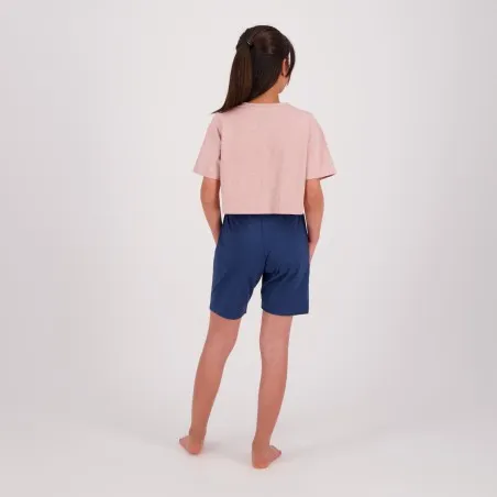 Pyjama fille t-shirt crop et short - KONTAKT
