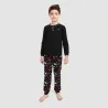 Pyjama garçon manches longues avec patte boutonnage - KONTAKT