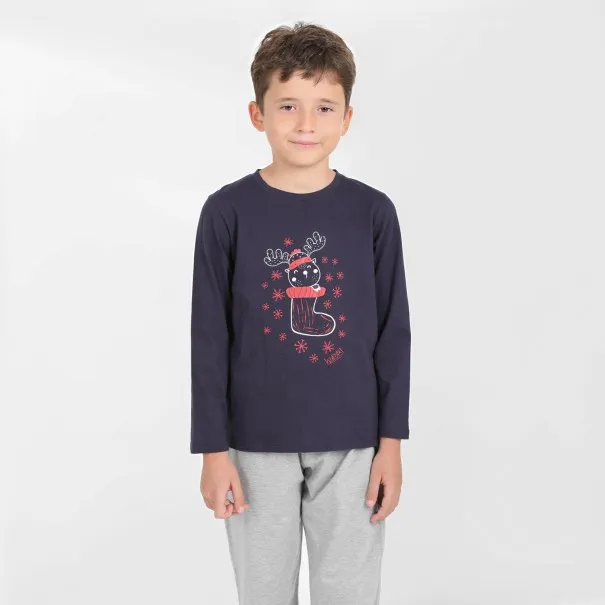 Pyjama garçon manches longues CHAUSSETTE DE NOEL - KONTAKT