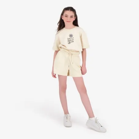 Sweat crop fille manches courte - KONTAKT
