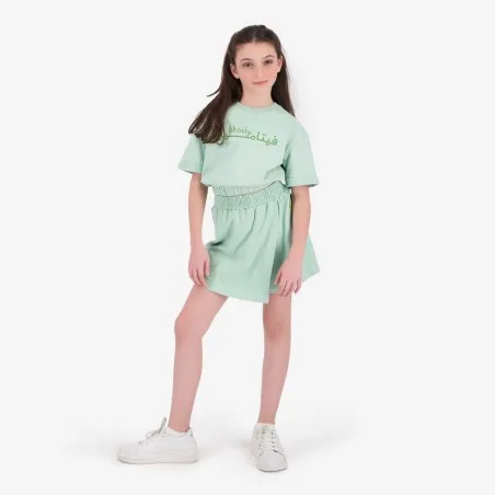 Sweat crop fille manches courtes bkouly - KONTAKT