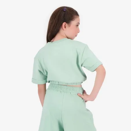 Sweat crop fille manches courtes bkouly - KONTAKT