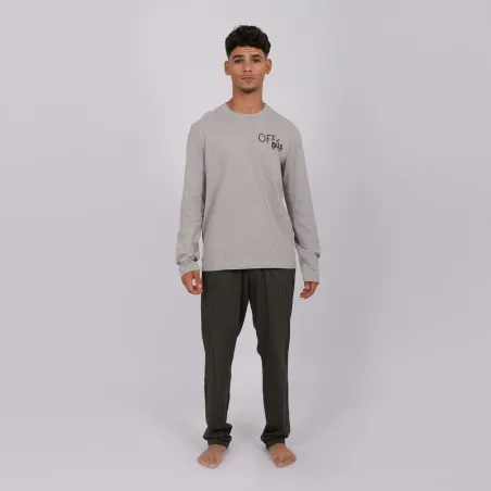 Pyjama homme manches longues OFF menkom - KONTAKT