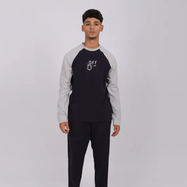 Pyjama homme manches raglan OFF - KONTAKT