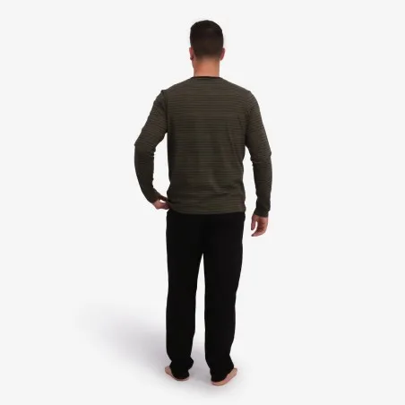 Pyjamas homme manche longue avec pate de boutonnage - KONTAKT