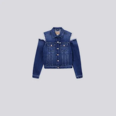 Regular jacket avec épaules denudées en jeans - KONTAKT