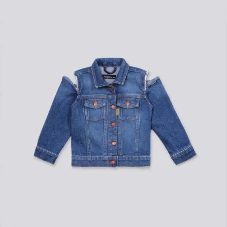 Regular jacket bébé avec épaules denudées en jeans - KONTAKT