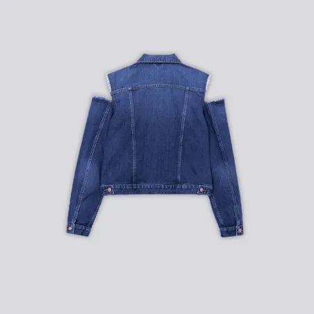Regular jacket femme avec épaules denudées en jeans - KENZ - KONTAKT