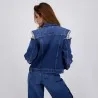 Regular jacket femme avec épaules denudées en jeans - KENZ - KONTAKT