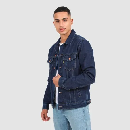 Regular jacket homme avec doublure matelassé en jeans - KENZI 2.0 - KONTAKT