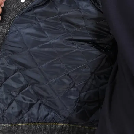 Regular jacket homme avec doublure matelassé en jeans - KENZI 2.0 - KONTAKT