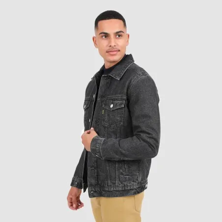 Regular jacket homme avec doublure matelassé en jeans - KENZI 2.0 - KONTAKT