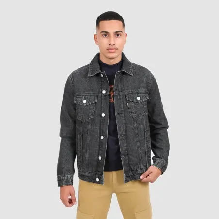 Regular jacket homme avec doublure matelassé en jeans - KENZI 2.0 - KONTAKT