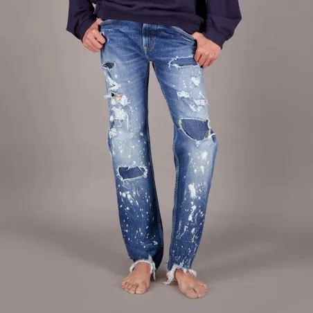 Regular jeans unisexe Heavy Used Effect - TUNIS FASHION WEEK 2024 - KONTAKT