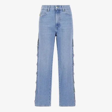 Ribcage femme avec passant croisée en jeans - RAYA 2.0 - KONTAKT