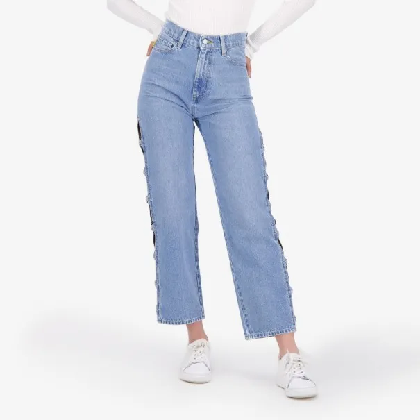 Ribcage femme avec passant croisée en jeans - RAYA 2.0 - KONTAKT