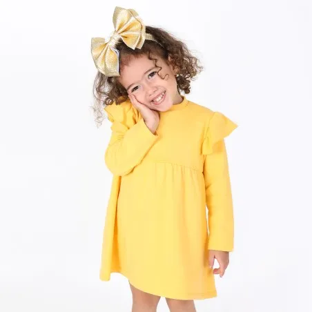 Robe bébé à volant avec broderie - KONTAKT