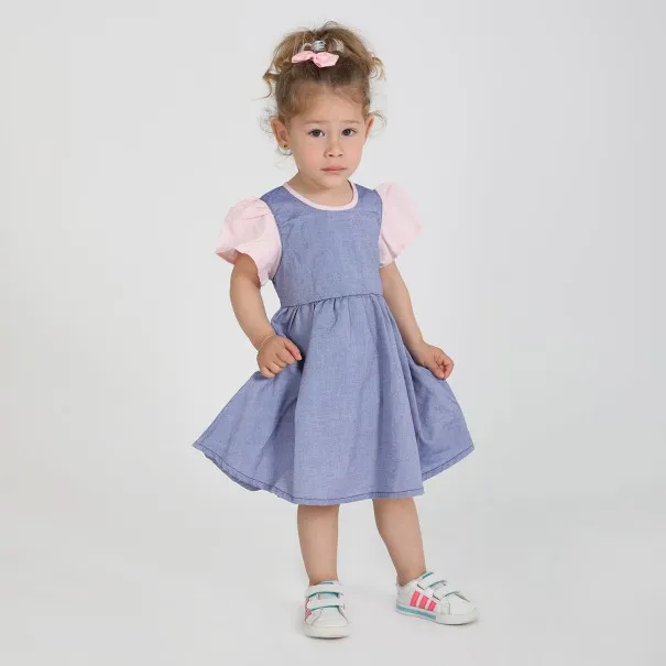 Robe bébé bi-couleur chaine et trame - KONTAKT