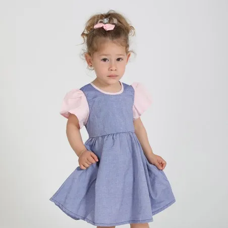 Robe bébé bi-couleur chaine et trame - KONTAKT