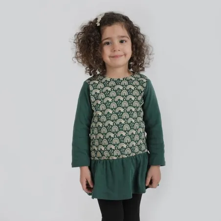 Robe bébé côtelé ARC EN CIEL - KONTAKT