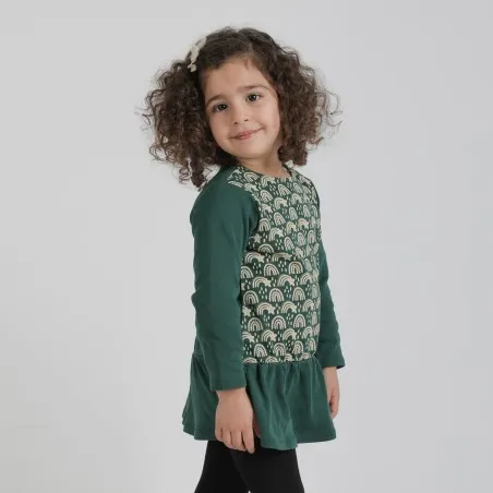 Robe bébé côtelé ARC EN CIEL - KONTAKT