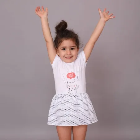 Robe bébé manches courtes avec volant CUTEST BABY - KONTAKT