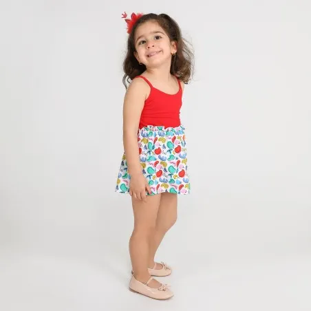 Robe bretelle bébé imprimé formes - KONTAKT