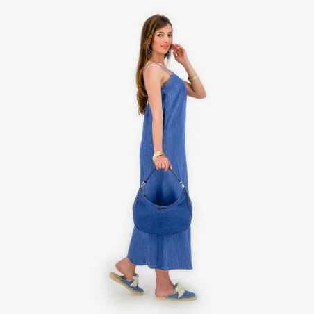Robe bretelle femme en jeans - THANA - KONTAKT