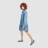 Robe chemise femme a volants en jeans- RAFLA - KONTAKT