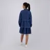 Robe chemise femme a volants en jeans- RAFLA - KONTAKT